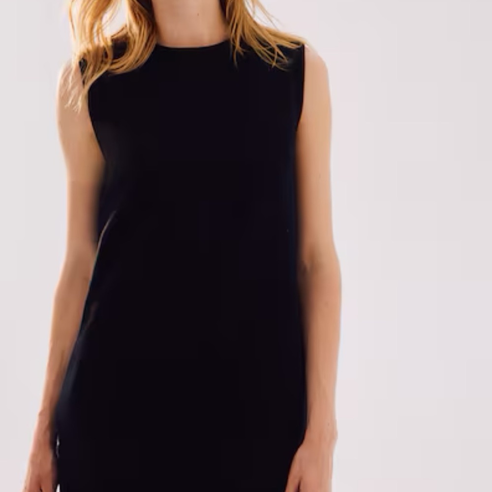 Elegant Black Sleeveless Dress